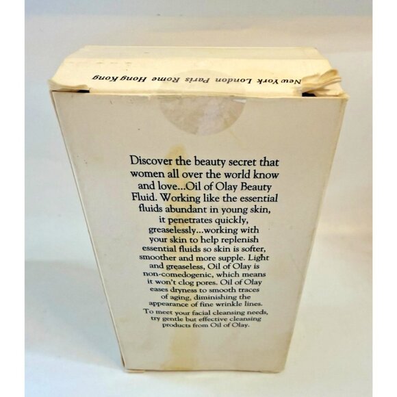 Vintage Oil of Olay Original Beauty Fluid 4oz Moisture Lotion - Picture 3 of 5